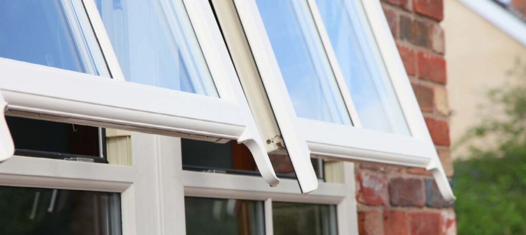 Open white windows